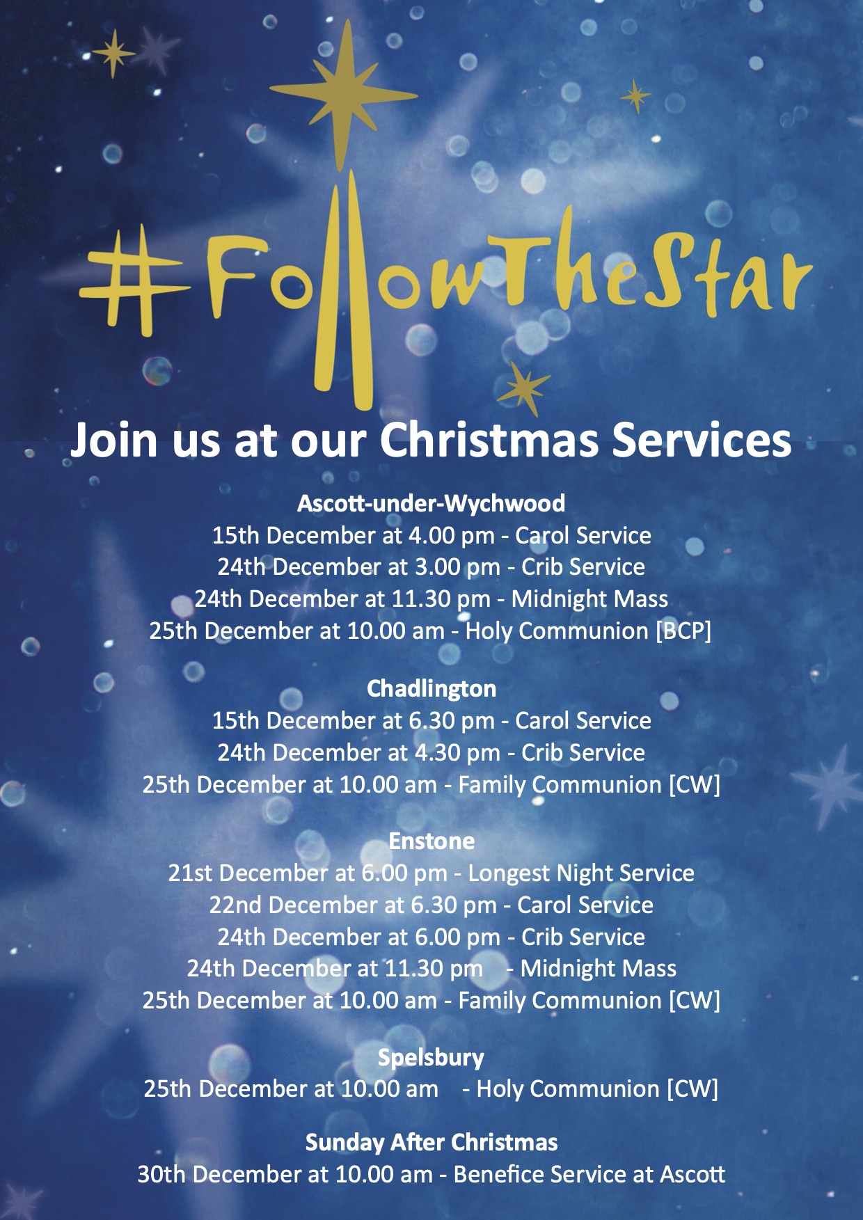 2019 Christmas Services A4 portrait