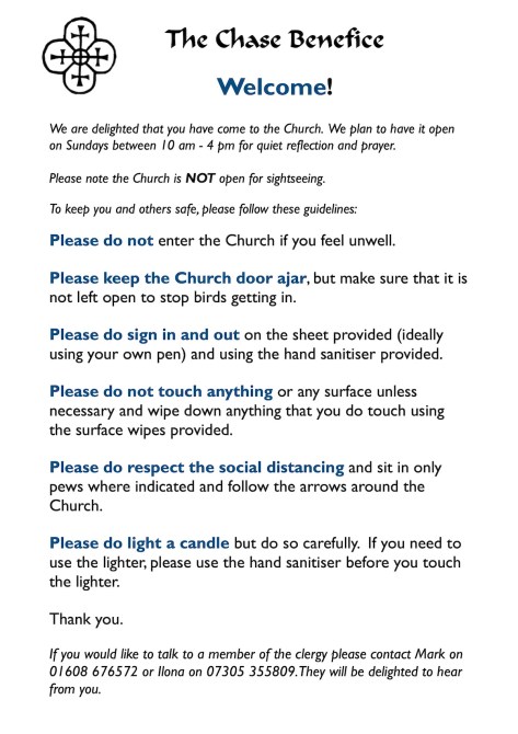 Church Door notices for re-opening FINAL